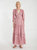 Stormi Blouson Sleeve Wrap Maxi Dress - Hollywood Pink