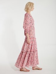 Stormi Blouson Sleeve Wrap Maxi Dress