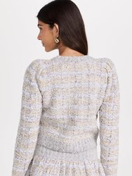 Women Saxson Cardigan Plaid Sweater London