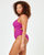 Eco Chic Repreve® Kyslee One Piece Swimsuit - Berry