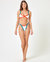 Ribbed Taylor Bikini Top - Cream Mediterranean Pimento