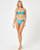 Satin Shine Toni Bikini Top - Cyan - Cyan