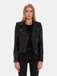 Kas Modern Biker Jacket - Black