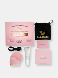 LUCE Facial Cleansing Brush & Aloe Vera Gel Face Wash