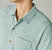 Linen Short Sleeve Button Up Shirt In Blue