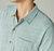 Linen Short Sleeve Button Up Shirt In Blue