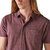 Linen Short Sleeve Button Up Shirt In Huckleberry