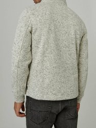 Los Feliz Fleece Half Zip In Cream