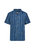 Printed Short Sleeve Camp Collar Shirt In Indigo Stripe