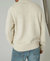 Tweed Half Mock Neck Sweater In Straw Heather