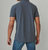 Venice Burnout Pique Short Sleeve Polo In Navy