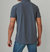 Venice Burnout Pique Short Sleeve Polo In Navy