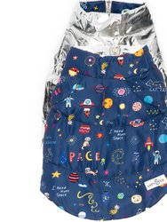 Space Doodle Reversible Puffer Vest - Multi