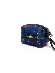 The Space Doodle Poop Bag Holder - Blue