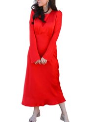 Athena Maxi Dress In Red