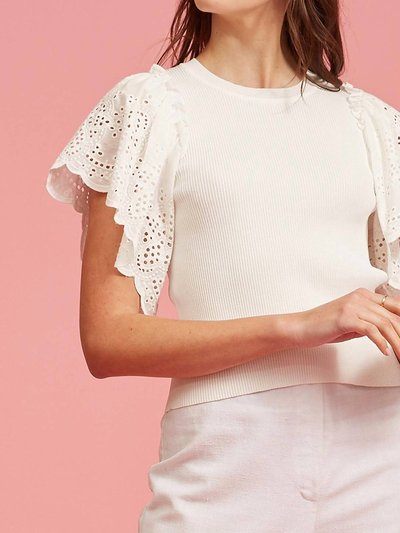 LUCY PARIS Beatrice Eyelet Top product