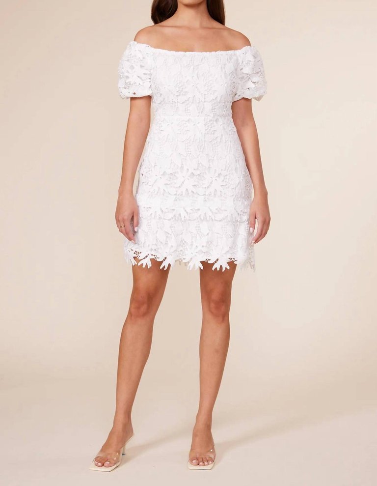 Fae Off The Shoulder Dress - White