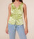 Faye Ruched Top - Light Green