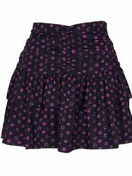 Isola Mini Skirt In Black/pink - Black/pink