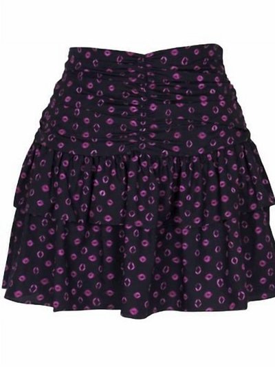LUCY PARIS Isola Mini Skirt In Black/pink product