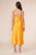 Pierre Gathered Dress In Tangerine