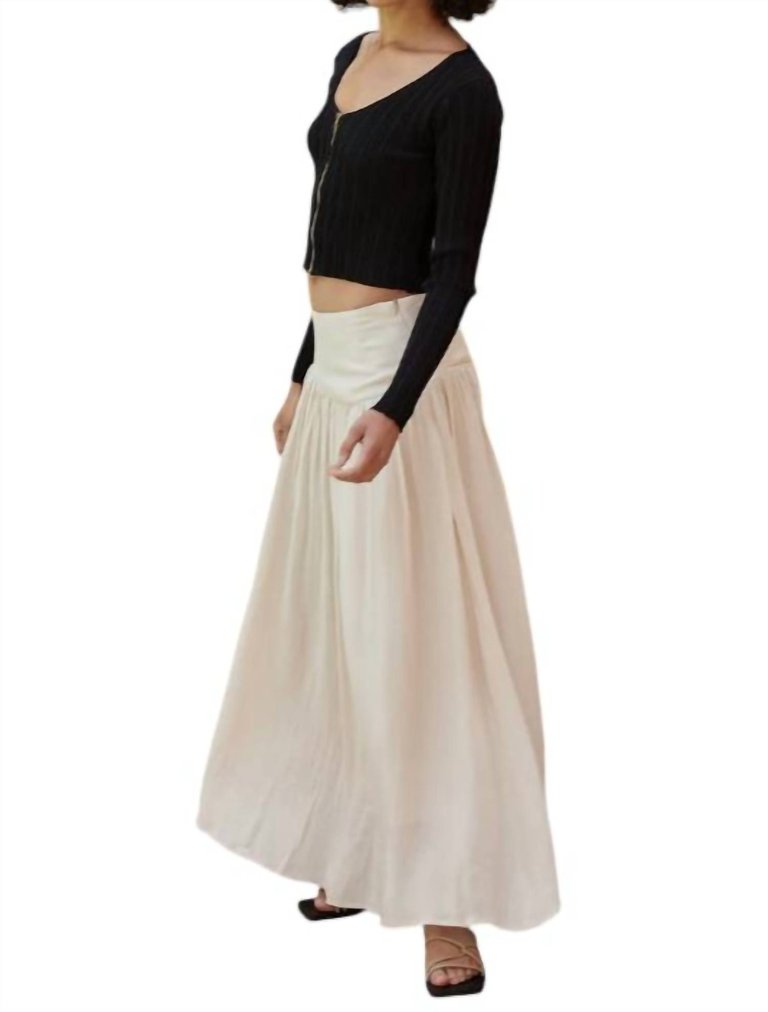 Sayer Maxi Skirt In Beige