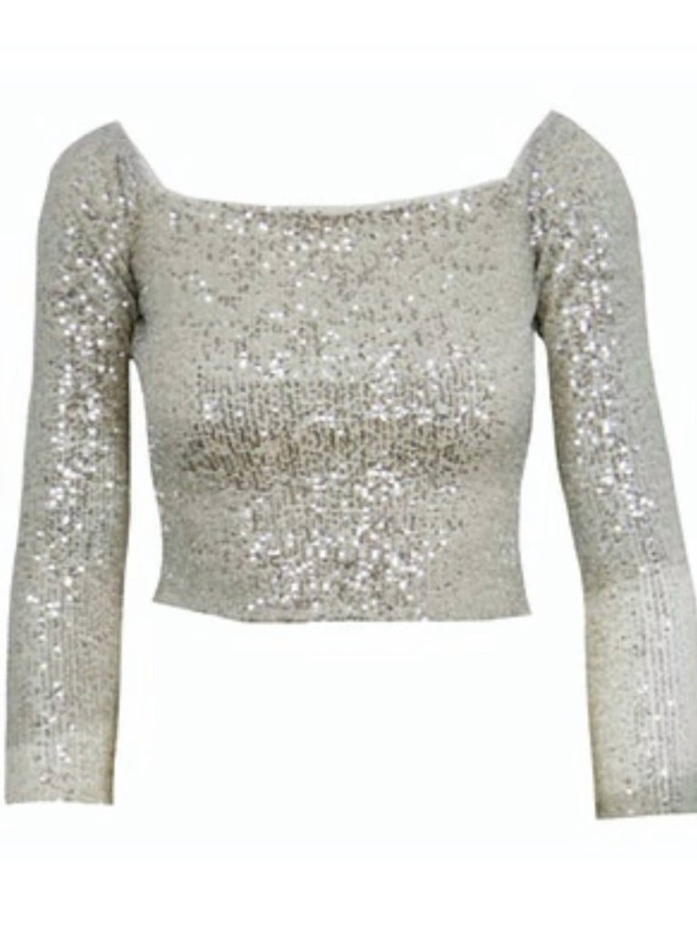 Sequin Top - Champagne