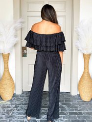 Stacey Off The Shoulder Top In Black