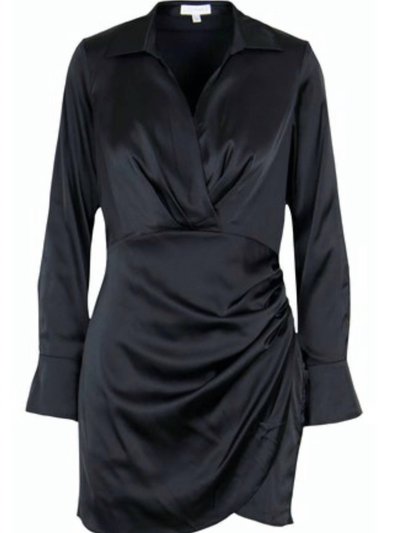 LUCY PARIS Tristan Wrap Dress - Black product