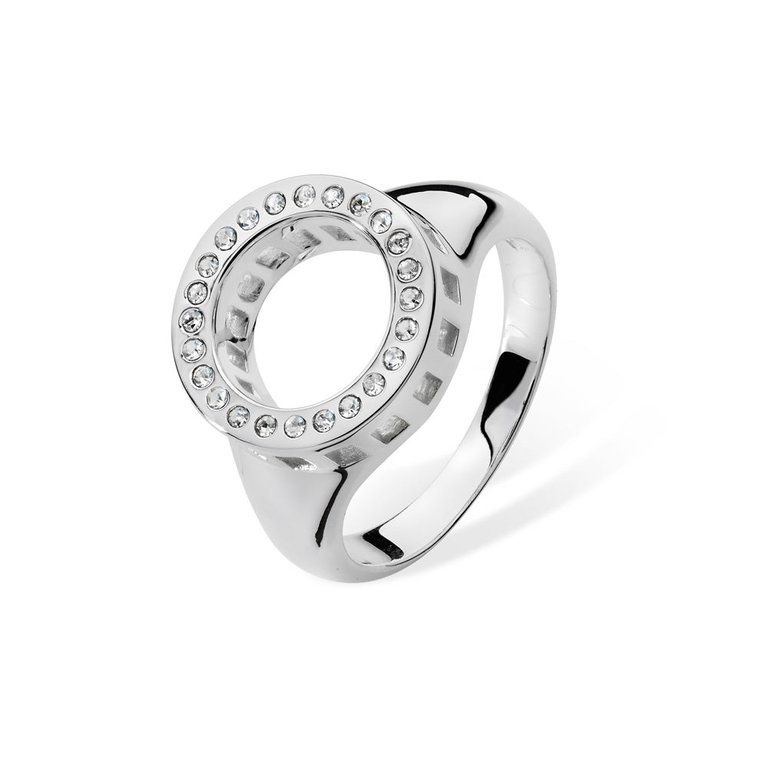 Art Deco Halo Ring - Silver