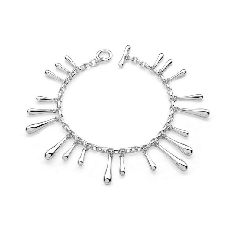 Multi Drop Bracelet - Silver