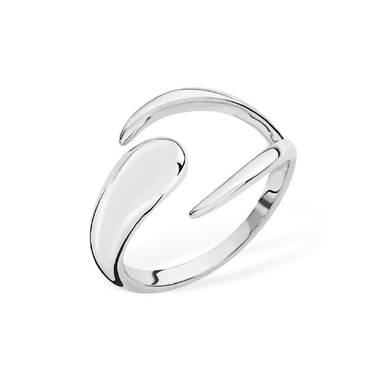 Open Luna Ring - Silver