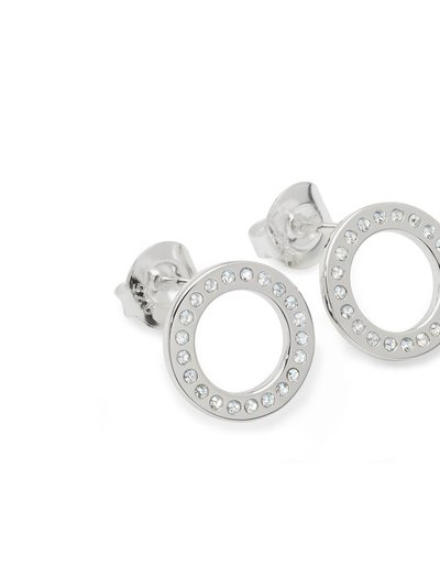 Lucy Quartermaine Silver Halo Studs product