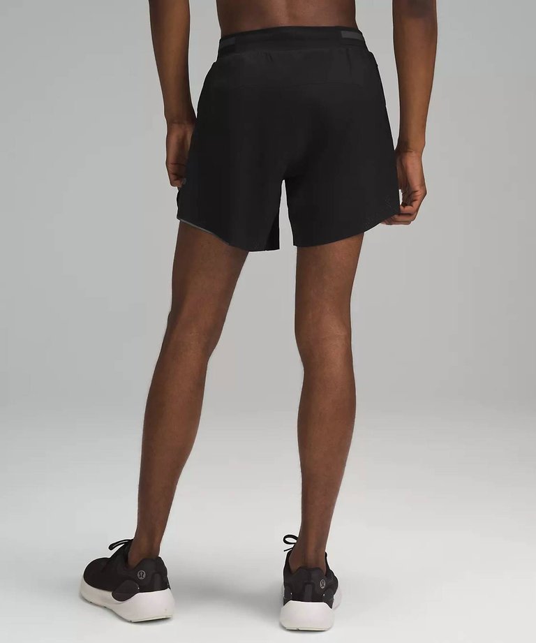 Men's Lined Fast And Free Shorts 6" In Black