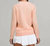 Silk-Blend Crew Sweater In Peach Satin