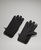 Women's Textured Fleece Gloves In Black - Black