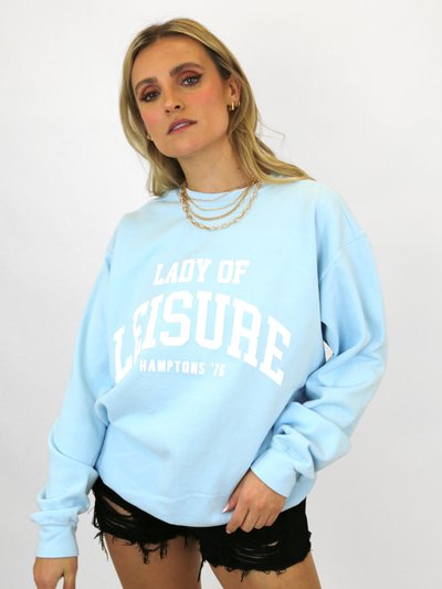LULUSIMONSTUDIO Lady Of Leisure Puff Print Sweatshirt product