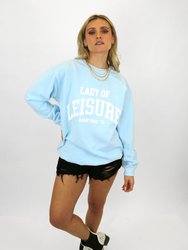 Lady Of Leisure Puff Print Sweatshirt