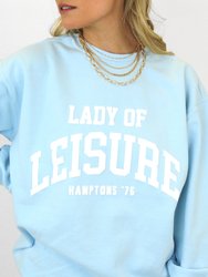 Lady Of Leisure Puff Print Sweatshirt