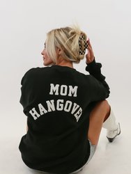 Mom Hangover® Bolt Oversized Sweatshirt - Black