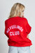 No Feelings Club Puff Oversized Crewneck - Red
