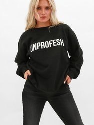 Unprofesh Puff Oversized Sweatshirt - Black