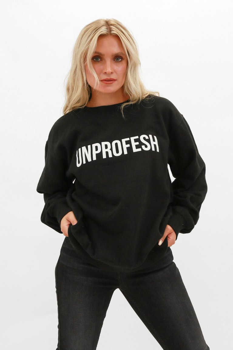 Unprofesh Puff Oversized Sweatshirt - Black