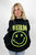 Weirdo X-Smiley Puff Print Sweatshirt