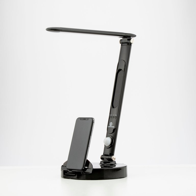 Ii- All in One Led Desk Lamp & Phone Dock - Black