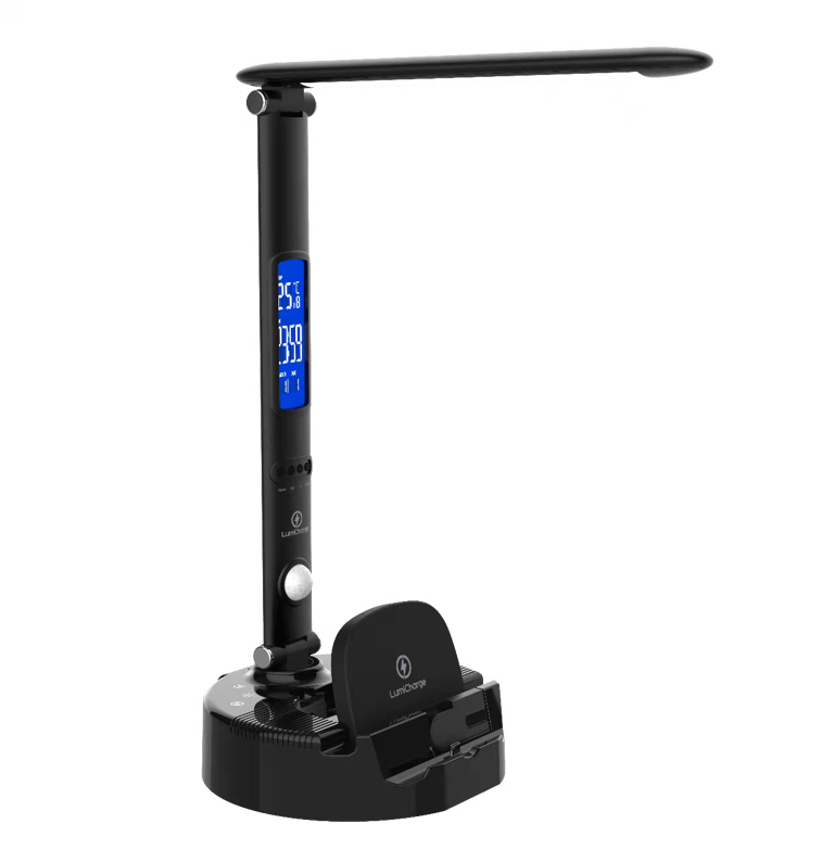 Lumicharge III - LED Desk Lamp with Wireless Charger, Bluetooth Speaker, App-Controls