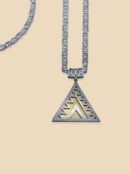 Anu Triangle Chain Necklace - Silver