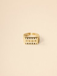 Sumerian Filigree Gold Ring - Men - Gold