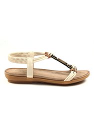 Womens/Ladies Adele Sandals - White