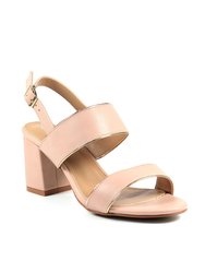 Womens/Ladies Aldora Block Heel Sandals - Pink - Pink